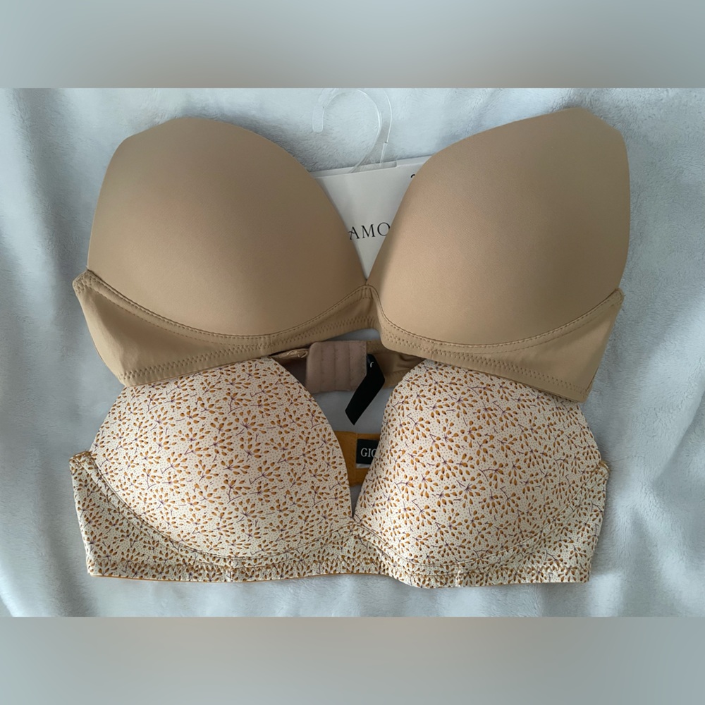 Tan Non-Wire Bra Set - Picture 2 of 2